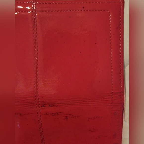 Brighton Bright Pink Leather Clutch with Silver Button - Picture 4 of 11